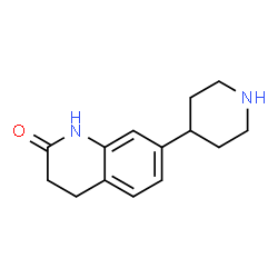 ChemSpider 2D Image | 7-PIPERIDIN-4-YL-3,4-DIHYDRO-1H-QUINOLIN-2-ONE | C14H18N2O