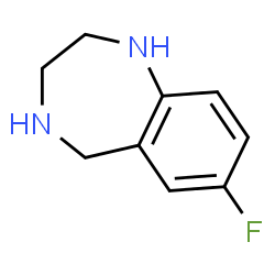 ChemSpider 2D Image | 7-Fluoro-2,3,4,5-tetrahydro-1H-1,4-benzodiazepine | C9H11FN2