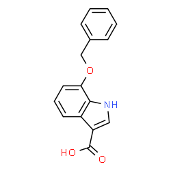 ChemSpider 2D Image | 7-Benzyloxy-1H-indole-3-carboxylic acid | C16H13NO3
