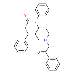 ChemSpider 2D Image | Benzyl [1-(1-oxo-1-phenyl-2-propanyl)-4-piperidinyl]phenylcarbamate | C28H30N2O3