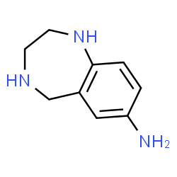 ChemSpider 2D Image | 2,3,4,5-Tetrahydro-1H-1,4-benzodiazepin-7-amine | C9H13N3