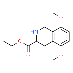 ChemSpider 2D Image | Ethyl 5,8-dimethoxy-1,2,3,4-tetrahydro-3-isoquinolinecarboxylate | C14H19NO4