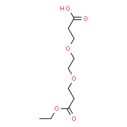 ChemSpider 2D Image | 3-(2-(3-Ethoxy-3-oxopropoxy)ethoxy)propanoic acid | C10H18O6
