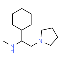 ChemSpider 2D Image | 1-Cyclohexyl-N-methyl-2-(1-pyrrolidinyl)ethanamine | C13H26N2