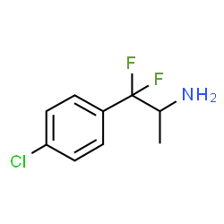 ChemSpider 2D Image | 1-(4-Chlorophenyl)-1,1-difluoro-2-propanamine | C9H10ClF2N