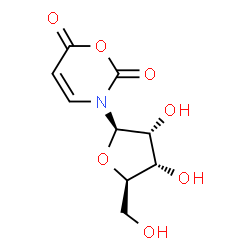 ChemSpider 2D Image | 3-(beta-D-Ribofuranosyl)-2H-1,3-oxazine-2,6(3H)-dione | C9H11NO7