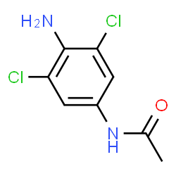 ChemSpider 2D Image | N-(4-Amino-3,5-dichlorophenyl)acetamide | C8H8Cl2N2O