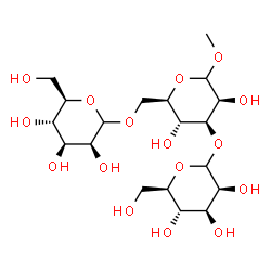 ChemSpider 2D Image | methyl 3,6-di-O-(mannopyranosyl)mannopyranoside | C19H34O16