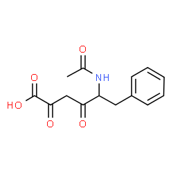 ChemSpider 2D Image | 5-Acetamido-2,4-dioxo-6-phenylhexanoic acid | C14H15NO5