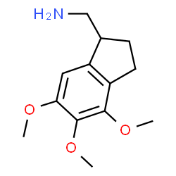 ChemSpider 2D Image | C-(4,5,6-trimethoxyindan-1-yl)methanamine | C13H19NO3