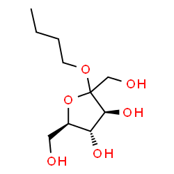 ChemSpider 2D Image | Butyl D-fructofuranoside | C10H20O6