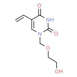 ChemSpider 2D Image | 1-((2-hydroxyethoxy)methyl)-5-vinyluracil | C9H12N2O4