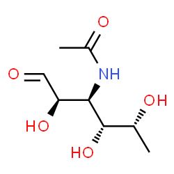 ChemSpider 2D Image | 3-Acetamido-3,6-dideoxy-D-galactose | C8H15NO5