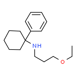 ChemSpider 2D Image | N-(1-phenylcyclohexyl)-3-ethoxypropanamine | C17H27NO