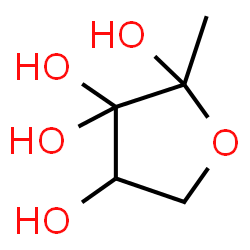 ChemSpider 2D Image | 2-Methyldihydro-2,3,3,4(2H)-furantetrol | C5H10O5