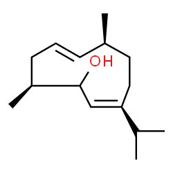 ChemSpider 2D Image | 1,6-germacradien-5-ol | C15H26O