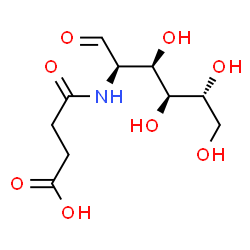 ChemSpider 2D Image | 2-[(3-Carboxypropanoyl)amino]-2-deoxy-D-glucose | C10H17NO8