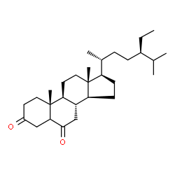 ChemSpider 2D Image | Stigmastane-3,6-dione | C29H48O2
