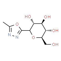 ChemSpider 2D Image | 2-glucopyranosyl-5-methyl-1,3,4-oxadiazole | C9H14N2O6