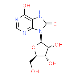 ChemSpider 2D Image | 8-oxoinosine | C10H12N4O6