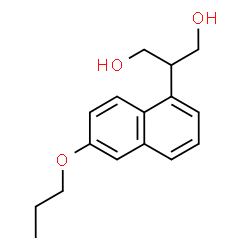 ChemSpider 2D Image | 2-(6-Propoxy-1-naphthyl)-1,3-propanediol | C16H20O3