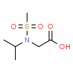 ChemSpider 2D Image | N-Isopropyl-N-(methylsulfonyl)glycine | C6H13NO4S