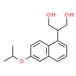 ChemSpider 2D Image | 2-(6-Isopropoxy-1-naphthyl)-1,3-propanediol | C16H20O3