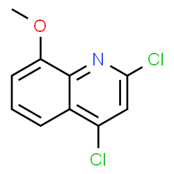 ChemSpider 2D Image | 2,4-Dichloro-8-methoxyquinoline | C10H7Cl2NO