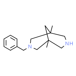 ChemSpider 2D Image | 3-Benzyl-1,5-dimethyl-3,7-diazabicyclo[3.3.1]nonane | C16H24N2