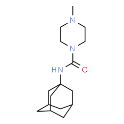 ChemSpider 2D Image | N-(Adamantan-1-yl)-4-methyl-1-piperazinecarboxamide | C16H27N3O