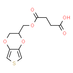 ChemSpider 2D Image | 4-(2,3-Dihydrothieno[3,4-b][1,4]dioxin-2-ylmethoxy)-4-oxobutanoic acid | C11H12O6S