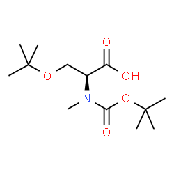 ChemSpider 2D Image | N-(tert-Butoxycarbonyl)-O-tert-butyl-N-methyl-L-serine | C13H25NO5