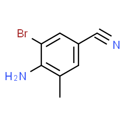 ChemSpider 2D Image | 4-Amino-3-bromo-5-methylbenzonitrile | C8H7BrN2