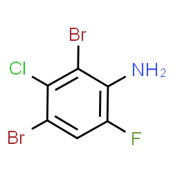 ChemSpider 2D Image | 2,4-Dibromo-3-chloro-6-fluoroaniline | C6H3Br2ClFN