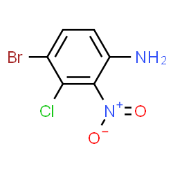 ChemSpider 2D Image | 4-Bromo-3-chloro-2-nitroaniline | C6H4BrClN2O2