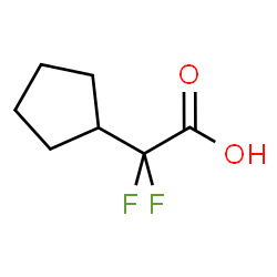 ChemSpider 2D Image | Cyclopentyl(difluoro)acetic acid | C7H10F2O2