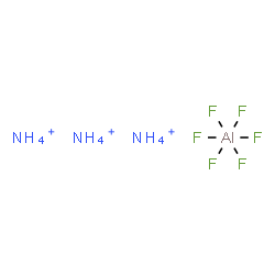 ChemSpider 2D Image | triammonium hexafluoroaluminum | H12AlF6N3