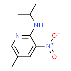 ChemSpider 2D Image | N-Isopropyl-5-methyl-3-nitro-2-pyridinamine | C9H13N3O2