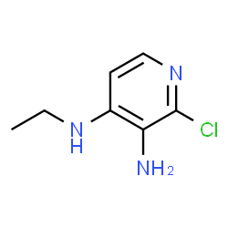 ChemSpider 2D Image | 2-Chloro-N~4~-ethyl-3,4-pyridinediamine | C7H10ClN3