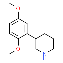 ChemSpider 2D Image | 3-(2,5-Dimethoxyphenyl)piperidine | C13H19NO2
