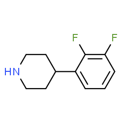 ChemSpider 2D Image | 4-(2,3-Difluorophenyl)piperidine | C11H13F2N