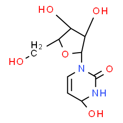 ChemSpider 2D Image | 4-HYDROXY-3,4-DIHYDRO-ZEBULARINE | C9H14N2O6