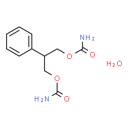 ChemSpider 2D Image | 2-Phenyl-1,3-propanediyl dicarbamate hydrate (1:1) | C11H16N2O5