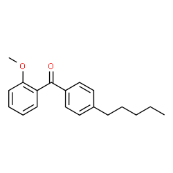 ChemSpider 2D Image | (2-Methoxyphenyl)(4-pentylphenyl)methanone | C19H22O2