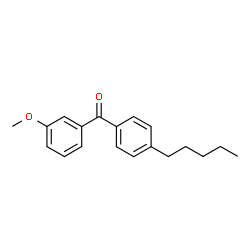 ChemSpider 2D Image | (3-Methoxyphenyl)(4-pentylphenyl)methanone | C19H22O2
