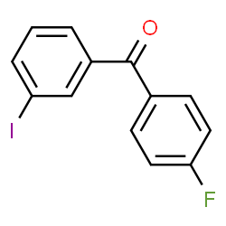 ChemSpider 2D Image | (4-Fluorophenyl)(3-iodophenyl)methanone | C13H8FIO