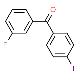 ChemSpider 2D Image | (3-Fluorophenyl)(4-iodophenyl)methanone | C13H8FIO