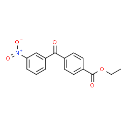 ChemSpider 2D Image | Ethyl 4-(3-nitrobenzoyl)benzoate | C16H13NO5