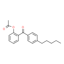 ChemSpider 2D Image | 2-(4-Pentylbenzoyl)phenyl acetate | C20H22O3