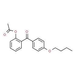 ChemSpider 2D Image | 2-(4-Butoxybenzoyl)phenyl acetate | C19H20O4